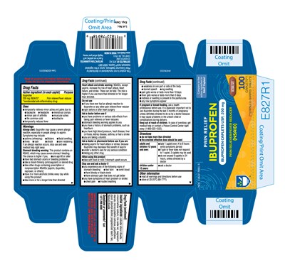 600r Rite Aid Ibuprofen 200mg Caplet(brown) Carton Label 100s